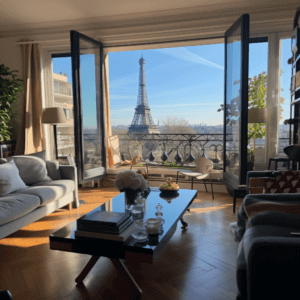 appartement airbnb vue sur paris